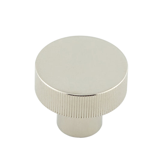 Thaxted Cupboard Knobs 30mm Polished Nickel - Polished Nickel - 30mm