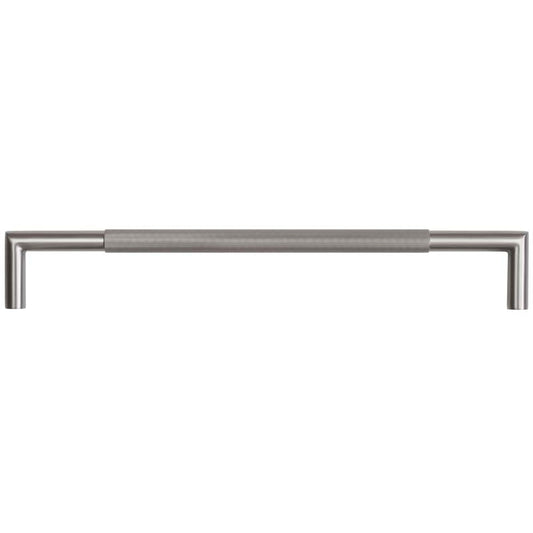 425x20mm GM Mitred B/T Linear Knurled Pull Handle 304g - Gun Metal