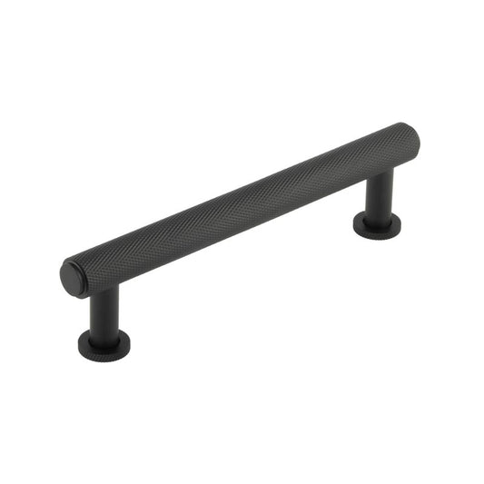 Burlington Piccadilly Knurled Cabinet Handles 128mm Black - Black - 128mm