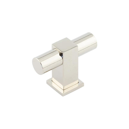 Westminster T Bar Cupboard Knobs Polished Nickel - Polished Nickel