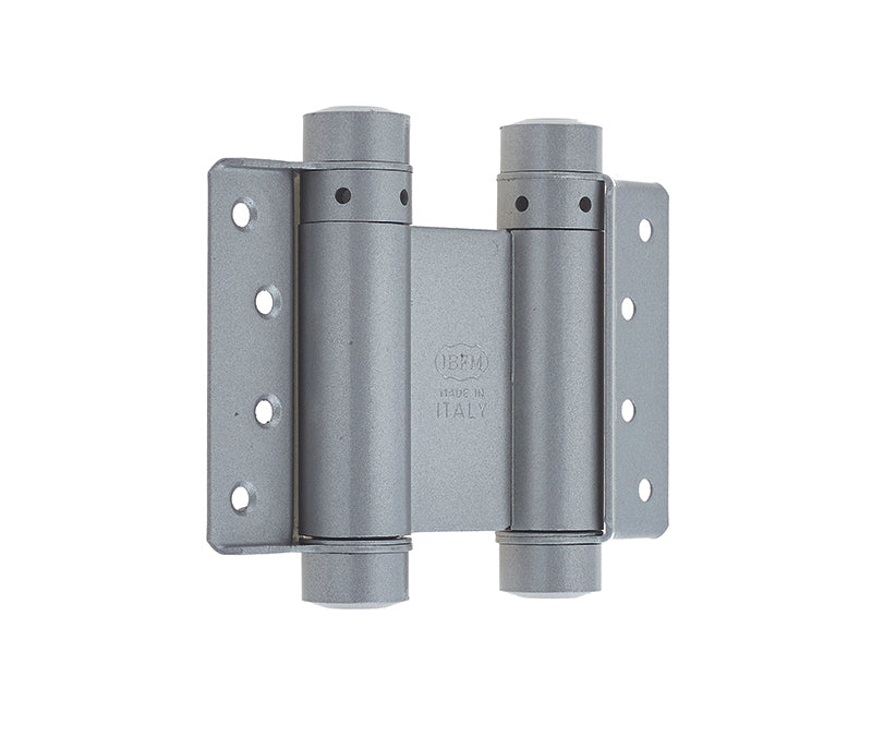 Double Action Steel Spring Hinges 102mm Grey - Grey - 102mm