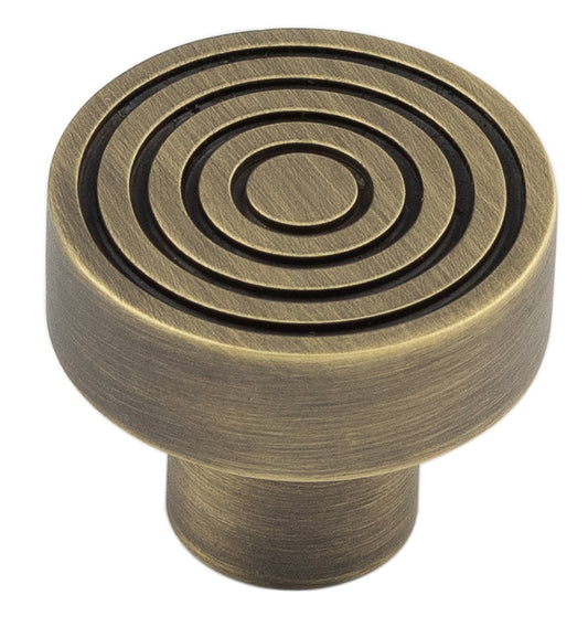 Murray Cupboard Knobs 30mm Antique Brass - Antique Brass - 30mm