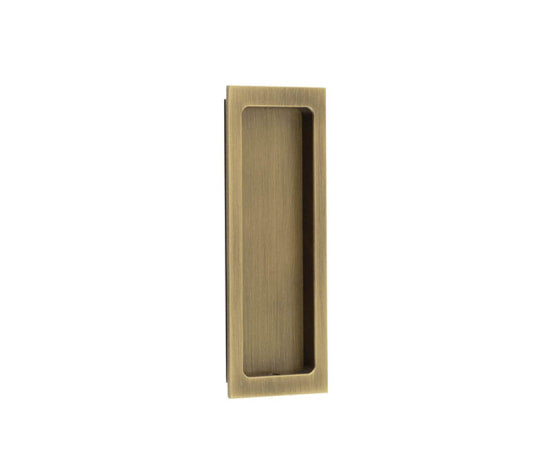 Burlington Rectangular Flush Pull Antique Brass - Antique Brass