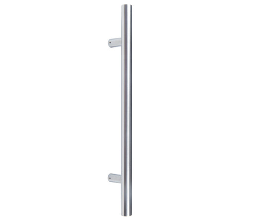 Stainless Steel 32mm Guardsman Pull Handles B/T Fixing 1800x32x1600mm Satin Stainless Steel - Satin Stainless Steel - 1800x32x1600mm