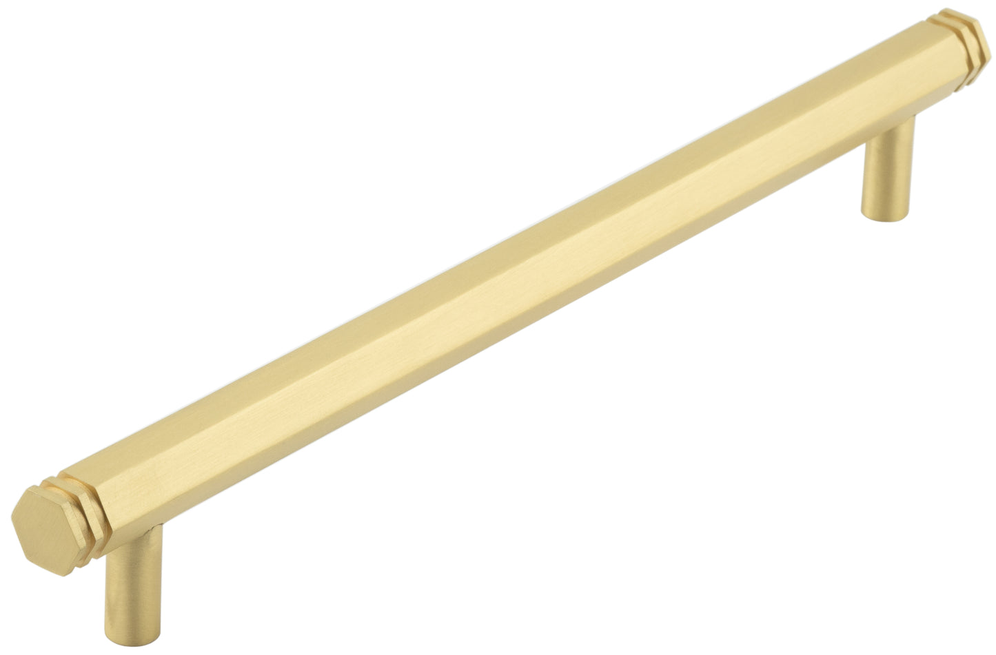 Hoxton Nile Cabinet Handles 224mm Ctrs Satin Brass - Satin Brass - 224mm Ctrs