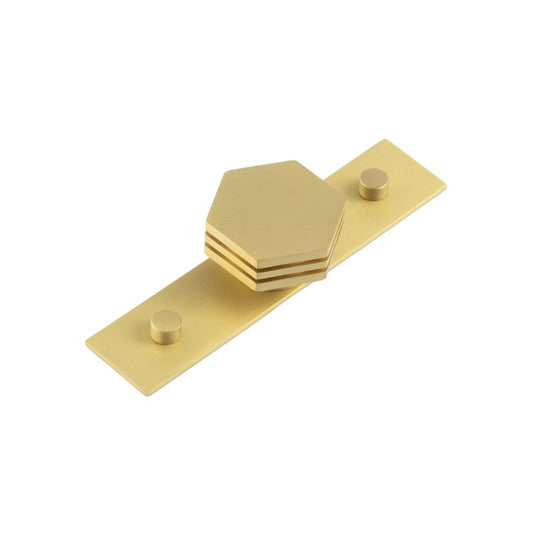 Nile Cupboard Knobs 40mm Plain Satin Brass - Satin Brass - 40mm