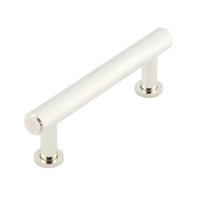 Burlington Piccadilly Knurled Cabinet Handles 96mm Polished Nickel - Polished Nickel - 96mm