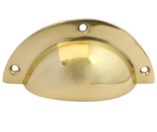 Jedo Drawer Pulls 85mm Polished Brass - Polished Brass - 85mm