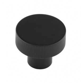 Thaxted Cupboard Knobs 30mm Black - Black - 30mm