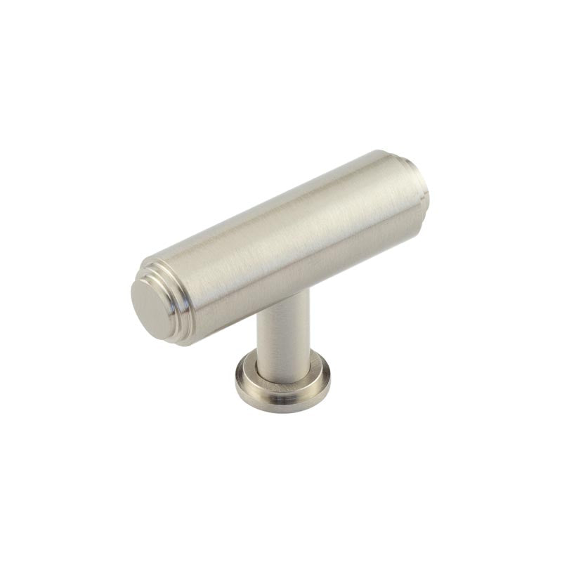 Belgrave T Bar Stepped Cupboard Knobs Satin Nickel - Satin Nickel