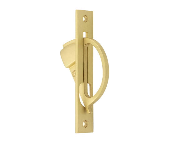 Burlington Sliding Door Edge Pull Satin Brass - Satin Brass