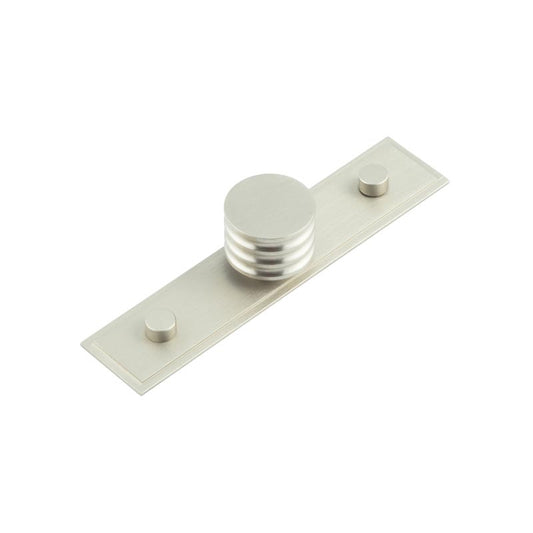 Sturt Cupboard Knobs 30mm Stepped Satin Nickel - Satin Nickel - 30mm