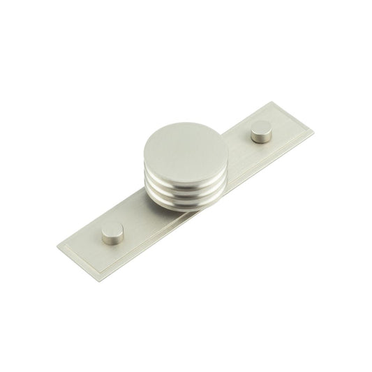 Sturt Cupboard Knobs 40mm Stepped Satin Nickel - Satin Nickel - 40mm