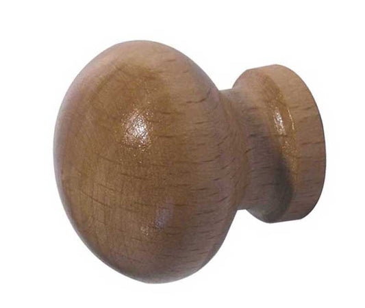 Jedo Wooden Cupboard Knobs 38mm Varnished - Varnished - 38mm