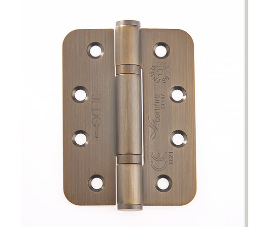 Certifire Stainless Steel Grade 13 Radiused Polymer Bearing Hinges 3 Knuckle (PCK 3) 102x76x3mm Anti - Antique Brass - 102x76x3mm