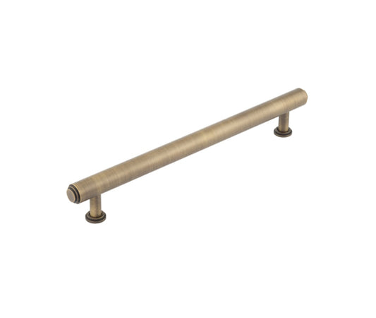 Burlington Belgrave Stepped Cabinet Handles 224mm Antique Brass - Antique Brass - 224mm