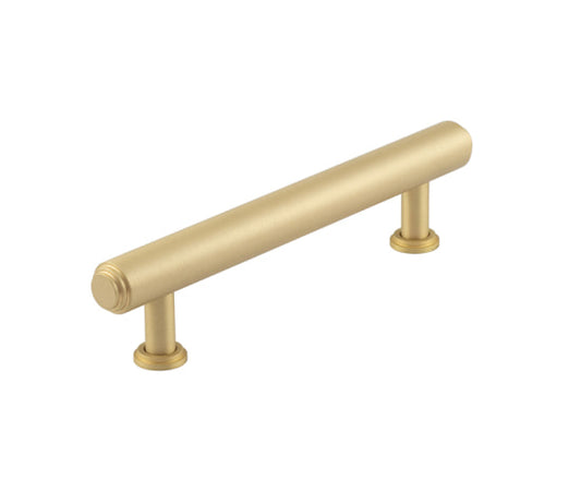 Burlington Belgrave Stepped Cabinet Handles 128mm Satin Brass - Satin Brass - 128mm