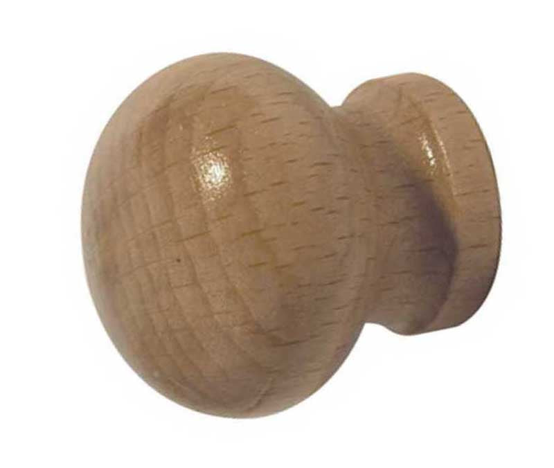 Jedo Wooden Cupboard Knobs 50mm Varnished - Varnished - 50mm