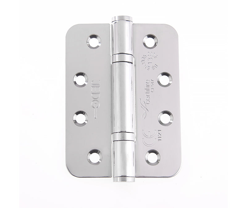 Certifire Stainless Steel Grade 13 Radiused Polymer Bearing Hinges 3 Knuckle (PCK 3) 102x76x3mm Poli - Polished Stainless Steel - 102x76x3mm