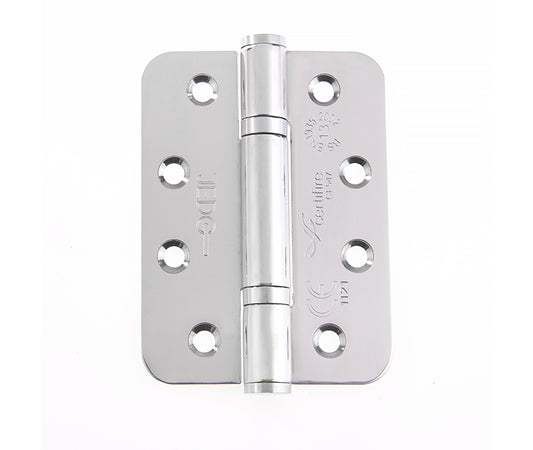 Certifire Stainless Steel Grade 13 Radiused Polymer Bearing Hinges 3 Knuckle (PCK 3) 102x76x3mm Poli - Polished Stainless Steel - 102x76x3mm