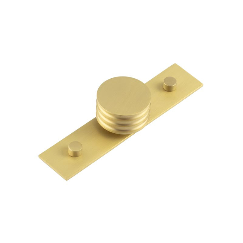 Sturt Cupboard Knobs 40mm Plain Satin Brass - Satin Brass - 40mm