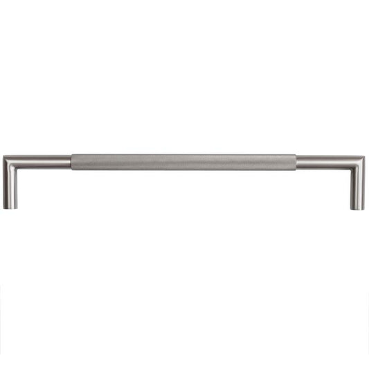 425x20mm GM Mitred B/T Knurled Pull Handle 304g - Gun Metal