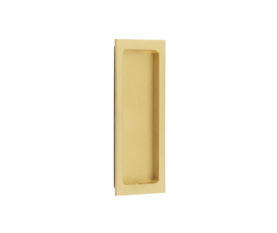 Burlington Rectangular Flush Pull Satin Brass - Satin Brass