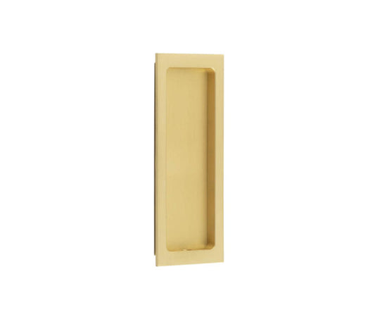 Burlington Rectangular Flush Pull Satin Brass - Satin Brass