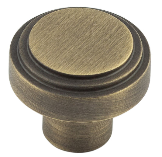 Cropley Cupboard Knobs 30mm Antique Brass - Antique Brass - 30mm