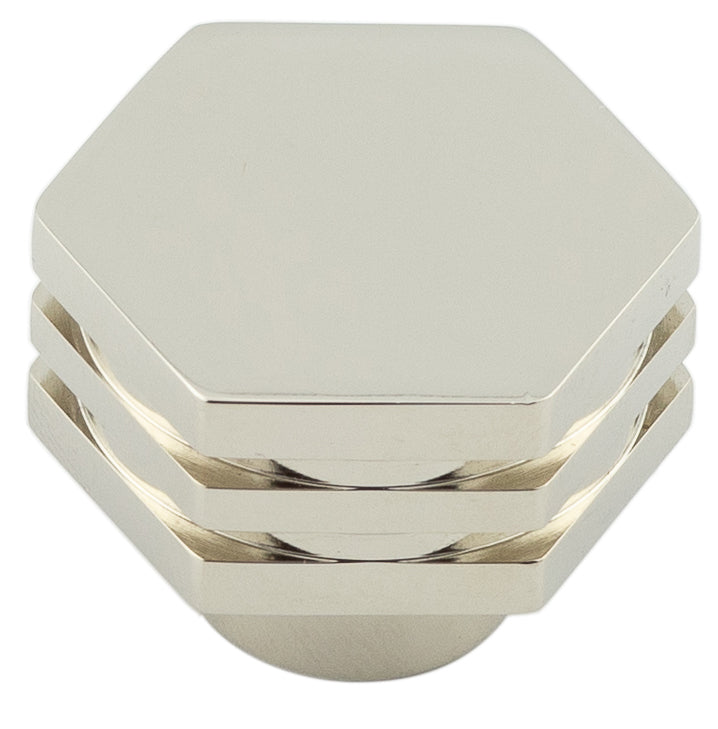 Nile Cupboard Knobs 30mm Polished Nickel - Polished Nickel - 30mm