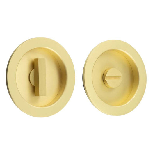 Burlington Circular Turn & Release Satin Brass - Satin Brass