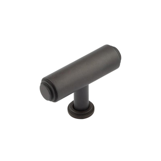 Belgrave T Bar Stepped Cupboard Knobs Dark Bronze - Dark Bronze