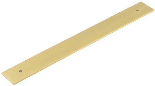 Hoxton Fanshaw Backplates for Cabinet Handles 268x30mm Satin Brass - Satin Brass - 268x30mm