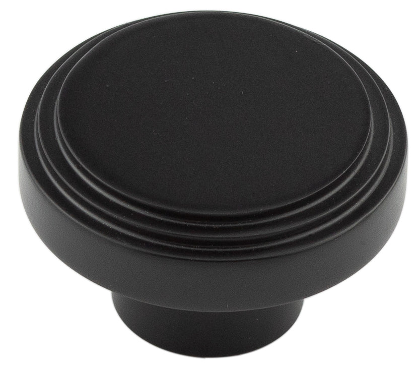 Cropley Cupboard Knobs 40mm Black - Black - 40mm