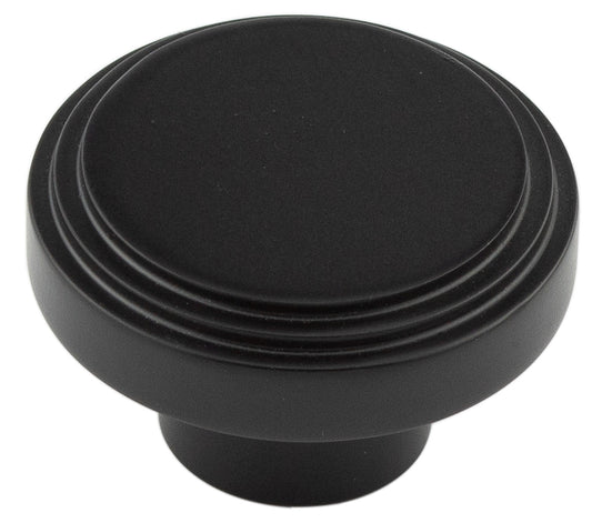 Cropley Cupboard Knobs 40mm Black - Black - 40mm