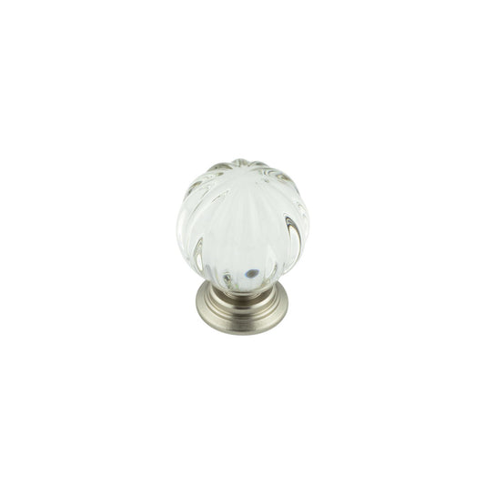 30mm Satin Nickel Pumpkin Ball Cupboard Knob