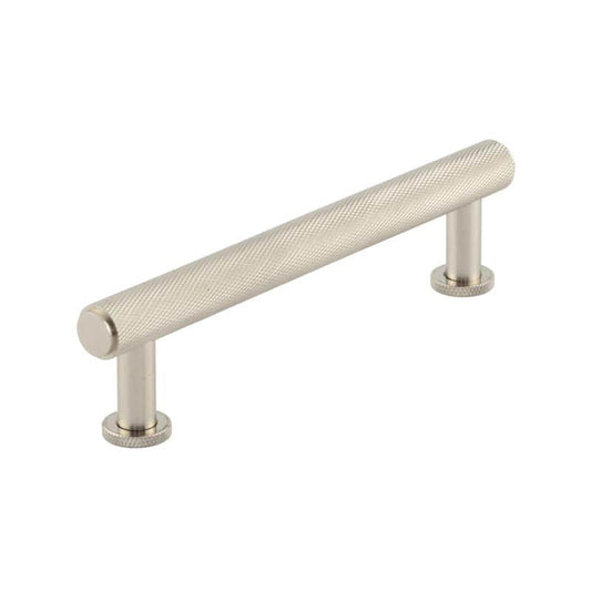 Burlington Piccadilly Knurled Cabinet Handles 128mm Satin Nickel - Satin Nickel - 128mm