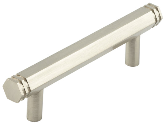 Hoxton Nile Cabinet Handles 96mm Ctrs Satin Nickel - Satin Nickel - 96mm Ctrs