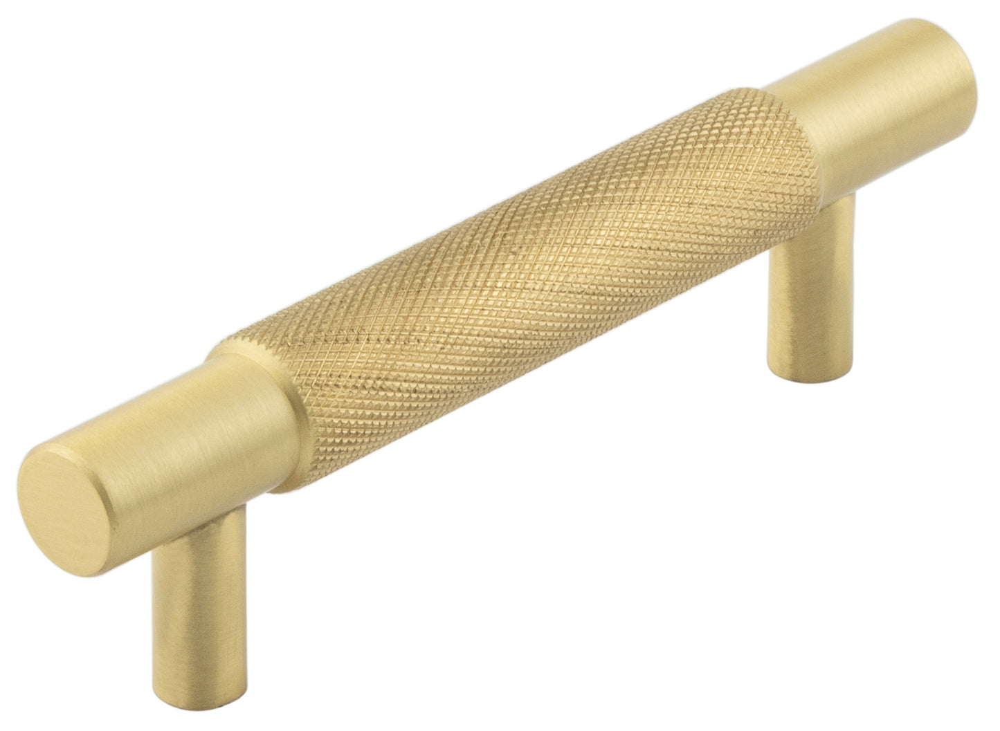 Hoxton Taplow Cabinet Handles 96mm Ctrs Satin Brass - Satin Brass - 96mm Ctrs