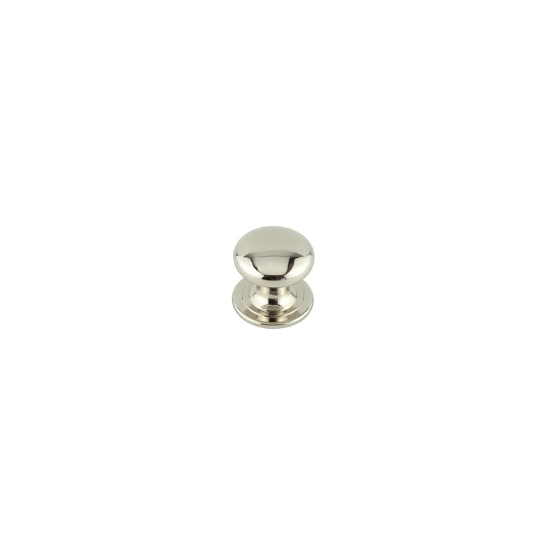 Jedo Traditional Cupboard Knobs 25mm Polished Nickel - Polished Nickel - 25mm