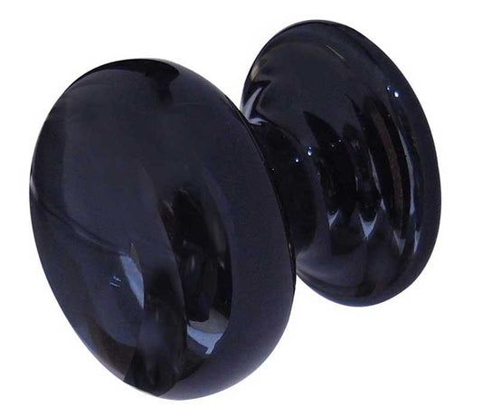 Jedo Porcelain Cupboard Knobs 33mm Black - Black - 33mm