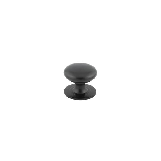 Jedo Traditional Cupboard Knobs 42mm Black - Black - 42mm