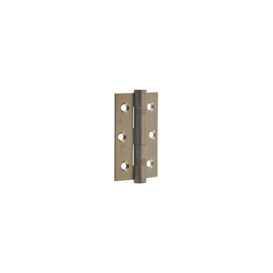 Jedo Stainless Steel Grade 7 Ball Bearing Hinges 76x50mm Antique Brass - Antique Brass - 76x50x2mm