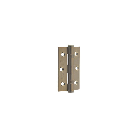 Jedo Stainless Steel Grade 7 Ball Bearing Hinges 76x50mm Antique Brass - Antique Brass - 76x50x2mm