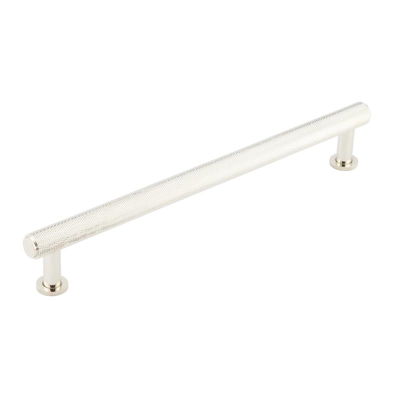 Burlington Piccadilly Knurled Cabinet Handles 224mm Polished Nickel - Polished Nickel - 224mm