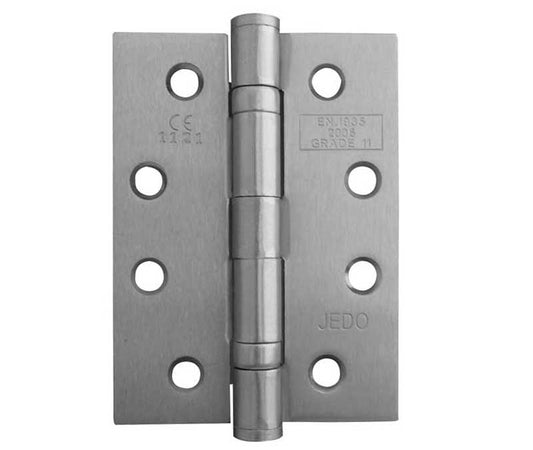 Jedo Grade 11 Steel Ball Bearing Hinges 102x76mm Satin Nickel - Satin Nickel