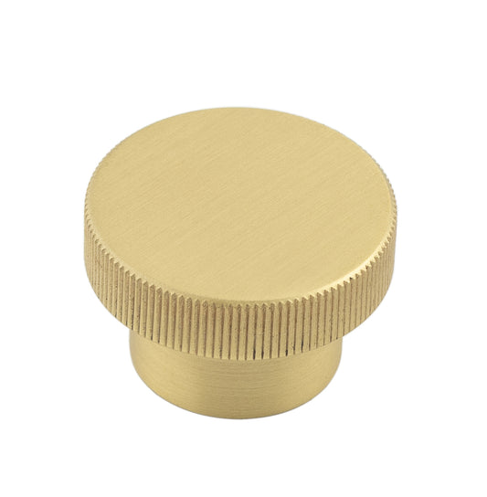 Thaxted Cupboard Knobs 40mm Satin Brass - Satin Brass - 40mm