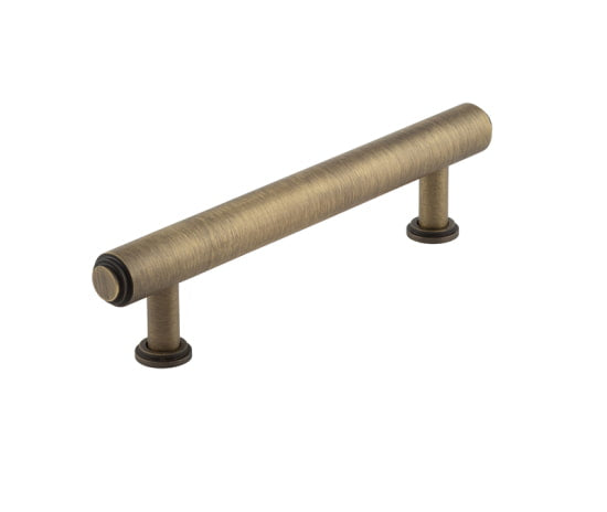 Burlington Belgrave Stepped Cabinet Handles 128mm Antique Brass - Antique Brass - 128mm