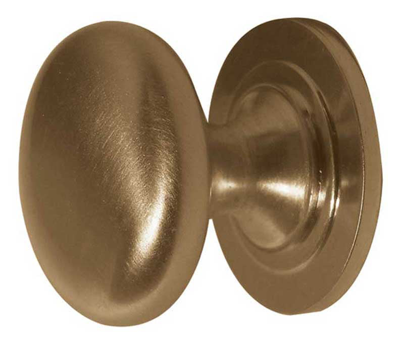 Jedo Traditional Cupboard Knobs 25mm Satin Brass - Satin Brass - 25mm