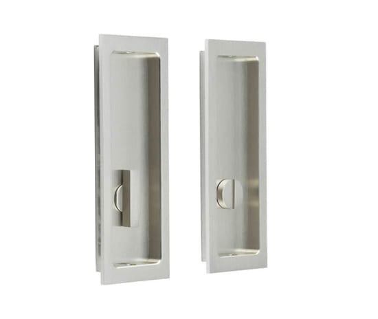 Burlington Rectangular Turn & Release Satin Nickel - Satin Nickel